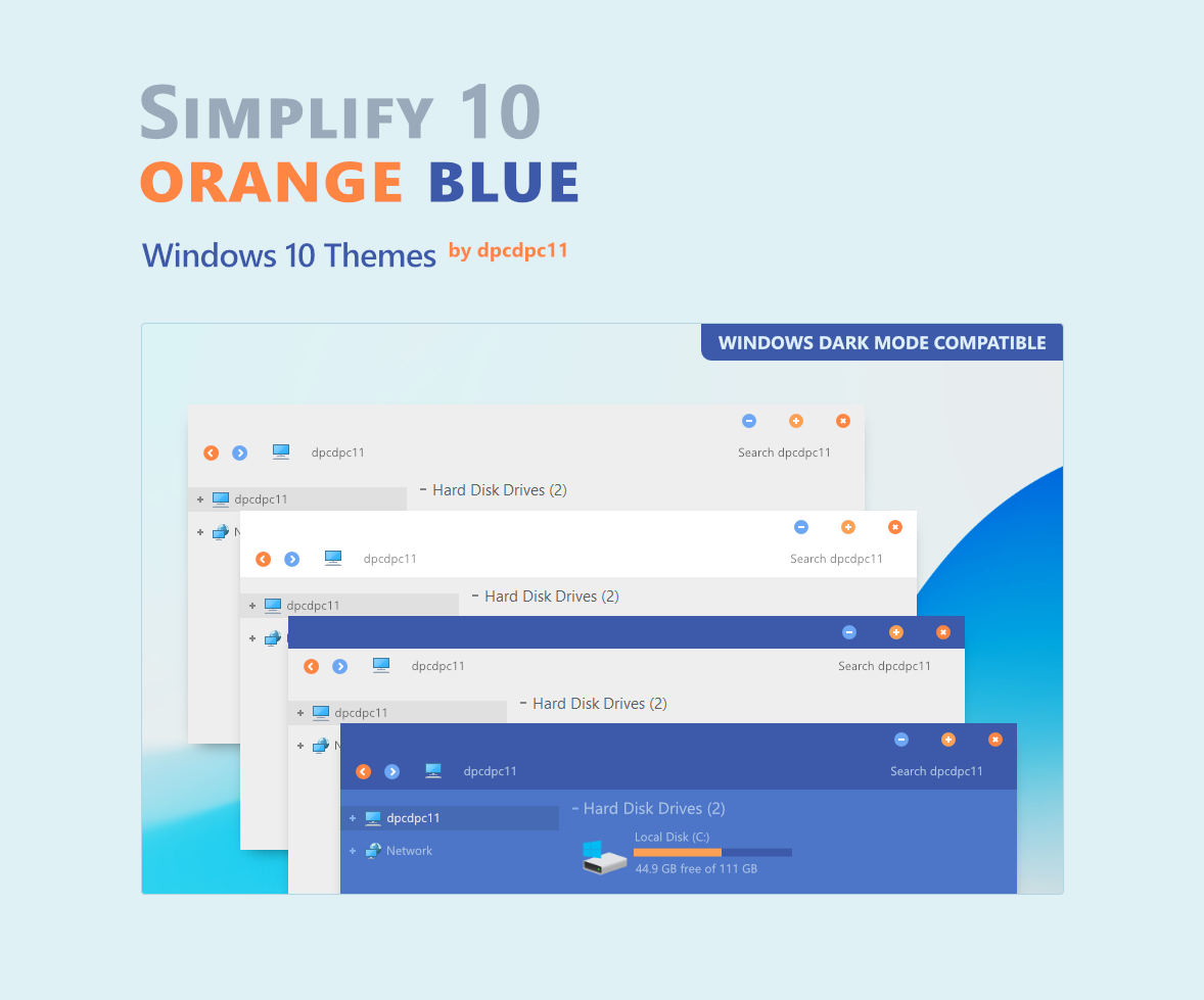 Simplify 10 Colorful - Windows 10 Theme Pack (20 in 1)