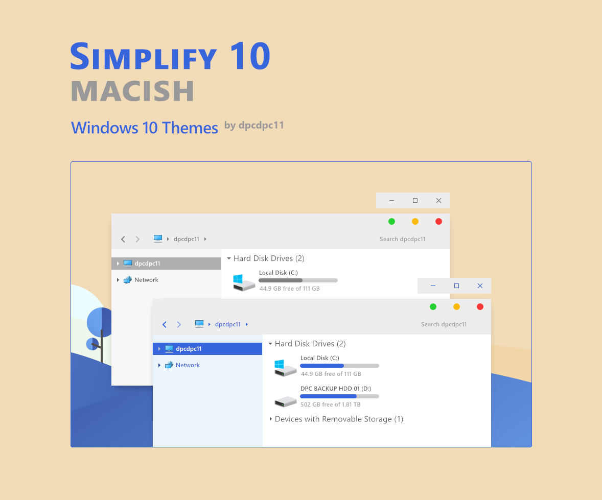 Simplify 10 Colorful - Windows 10 Theme Pack (20 in 1)