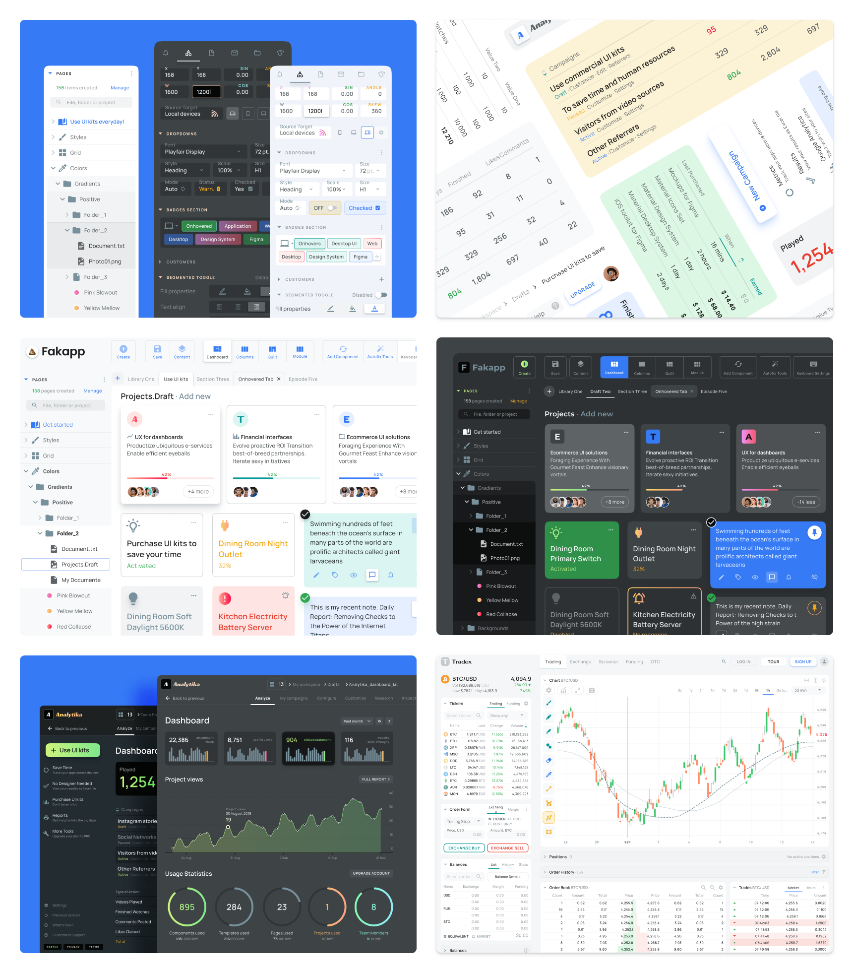 Figma Dashboard Ui Kit Material Desktop Templates