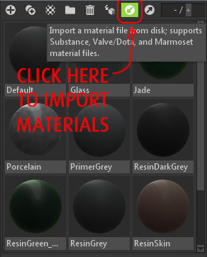 marmoset toolbag multiple materials