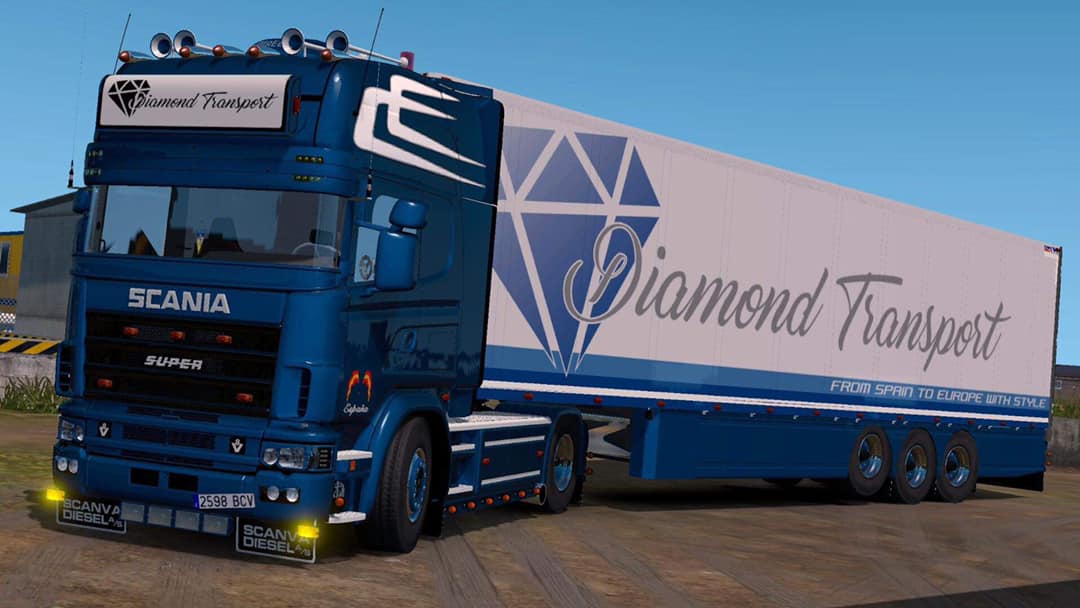 ETS2 Scania rjl v8 intercooler badges