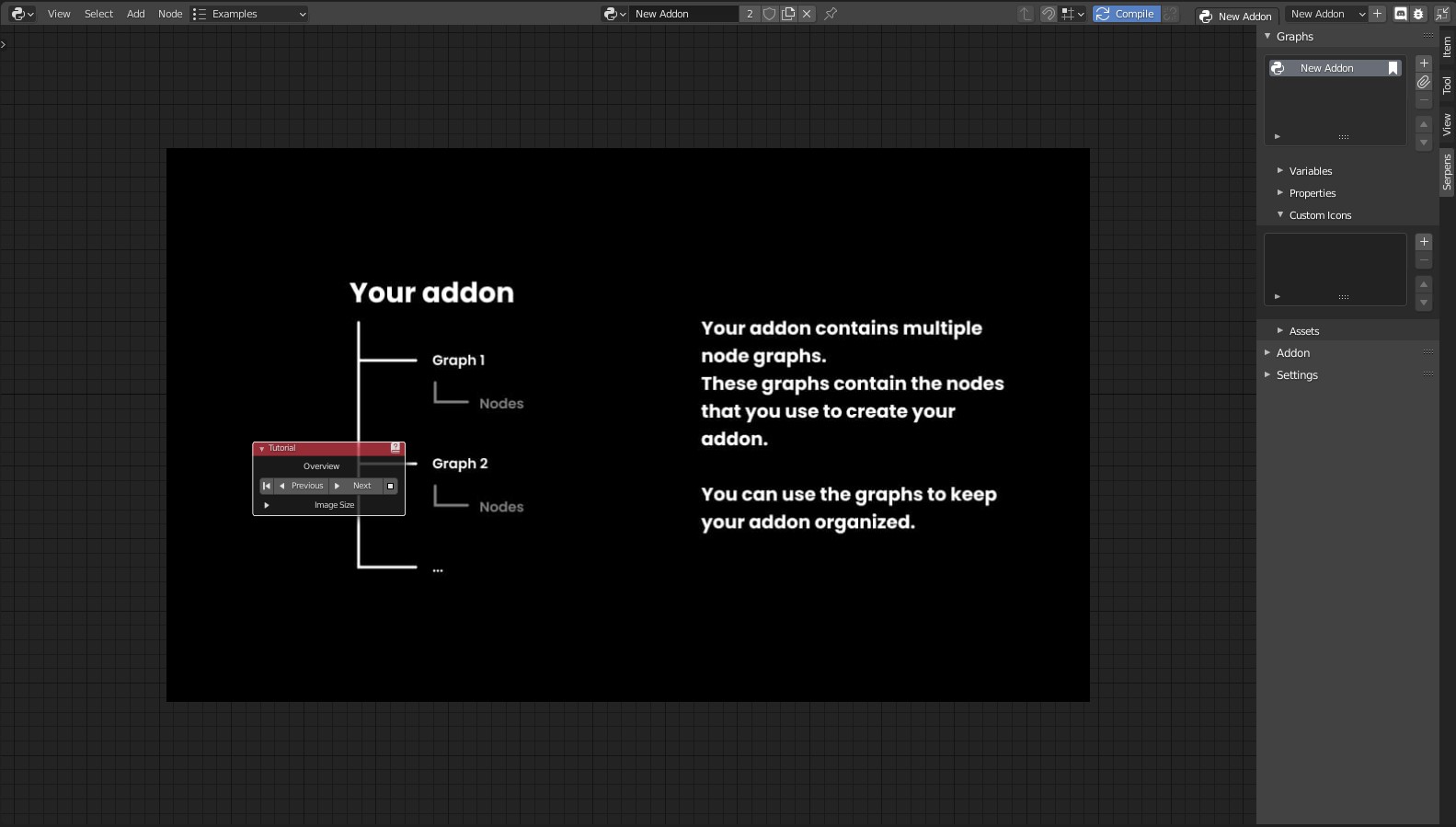 Serpens Blender Visual Scripting Addon