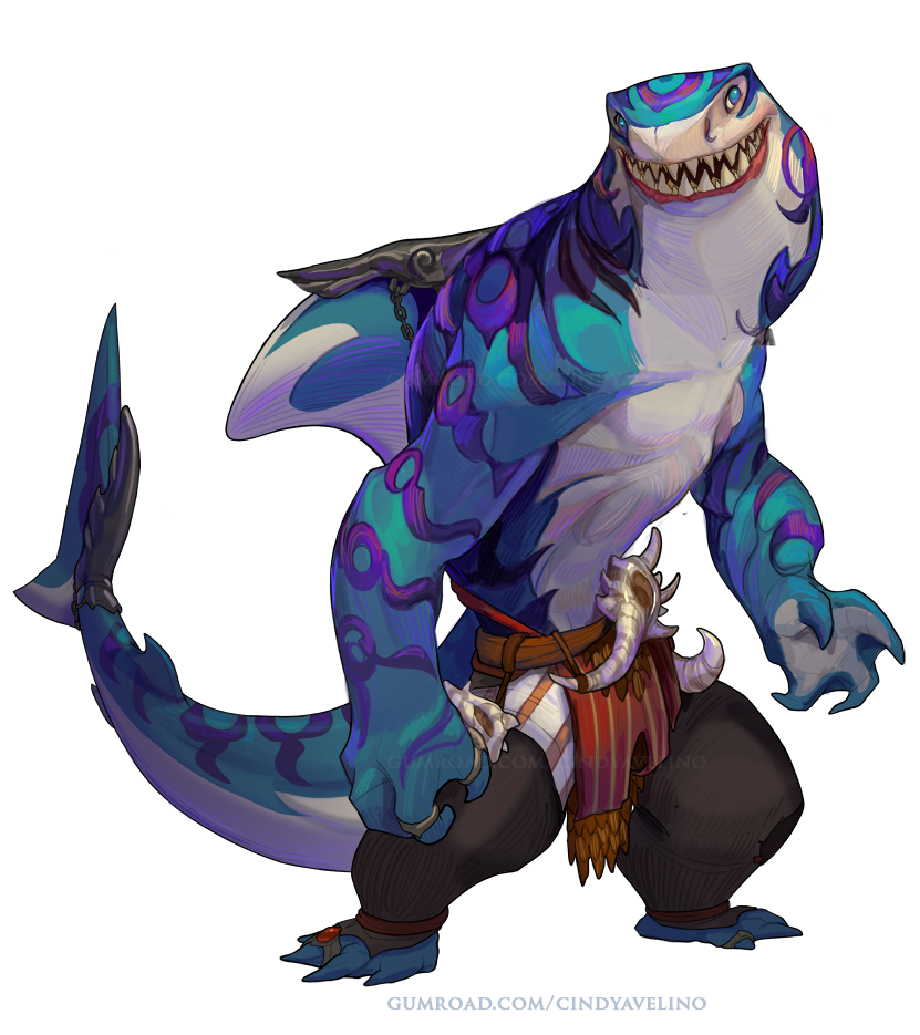 Sharkfolk - Customizable Base