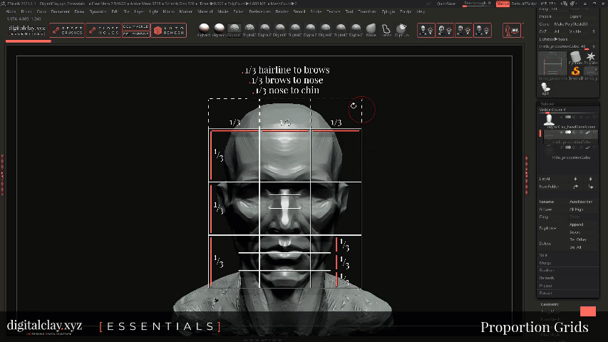 adjust the grid in zbrush