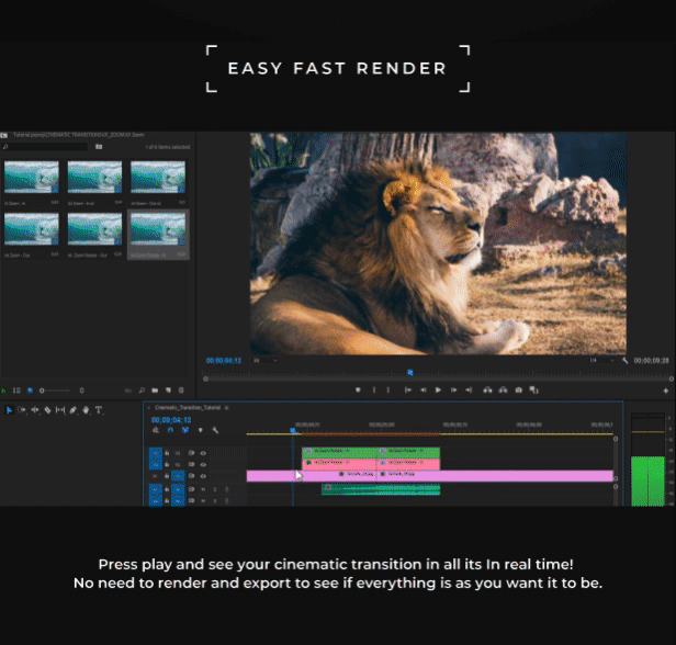 Cinematic Transitions for Premiere Pro