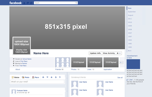 Design template file. Facebook timeline template was 