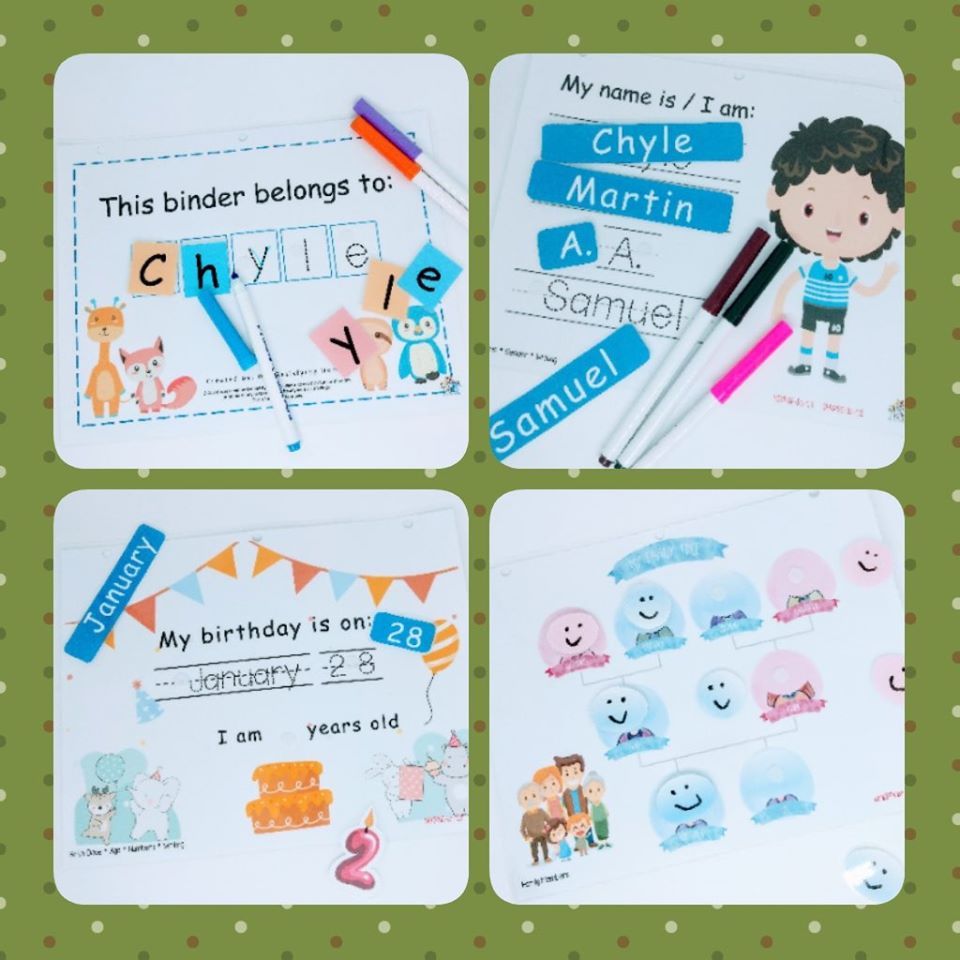 Toddler Learning Binder Level 1 (Custom Made)