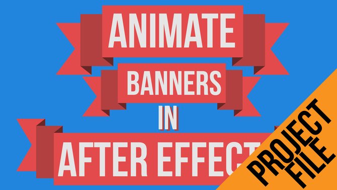 after effects banner effect