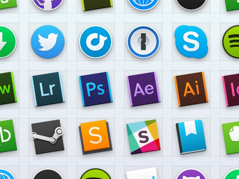 Yosemite Dock Icons By Jeremy Goldberg - Replacement icons for Mac OSX applications
